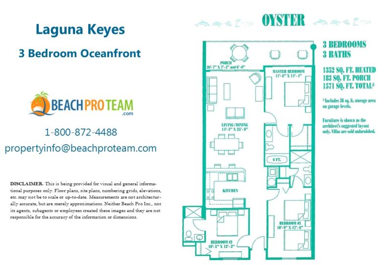 Laguna Keyes Oyster - 3 Bedroom Oceanfront